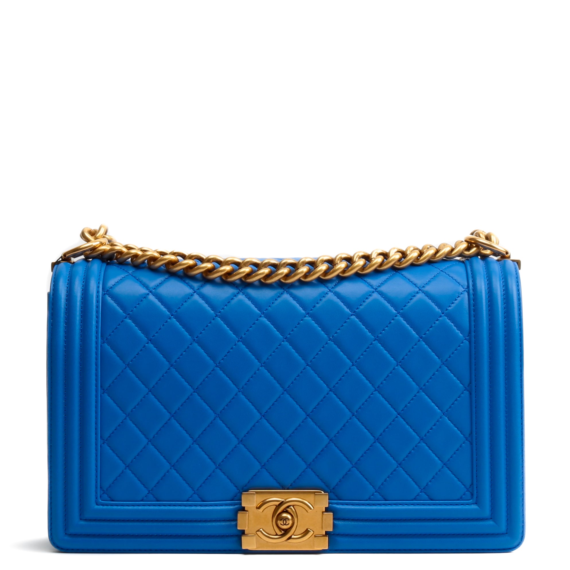 CHANEL New Medium Boy Bag - Blue