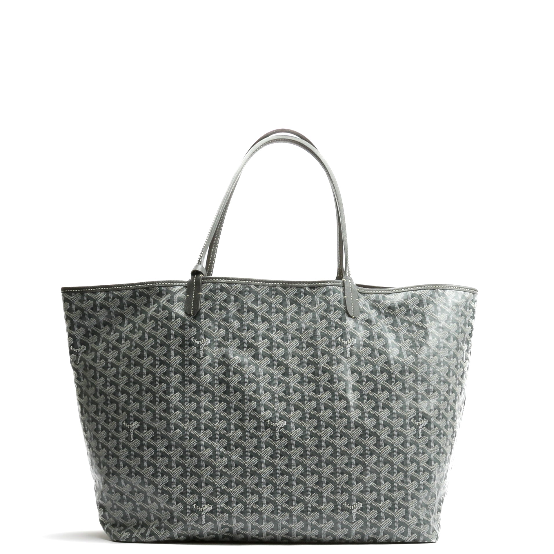 Goyard Authentic St Louis 2023 GM Reversible Grey Tote Bag W