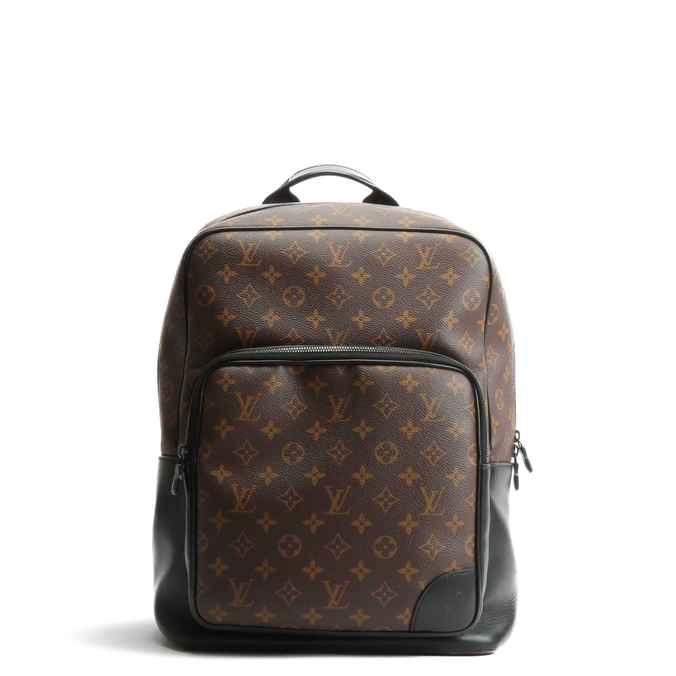 Louis Vuitton Discovery LV Rubber Monogram Canvas Backpack Brown