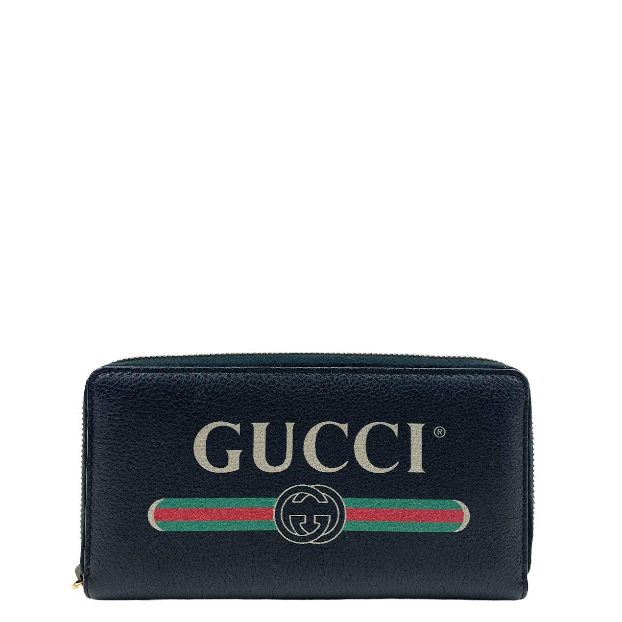 Gucci Signature Continental Guccissima Zipper Wallet