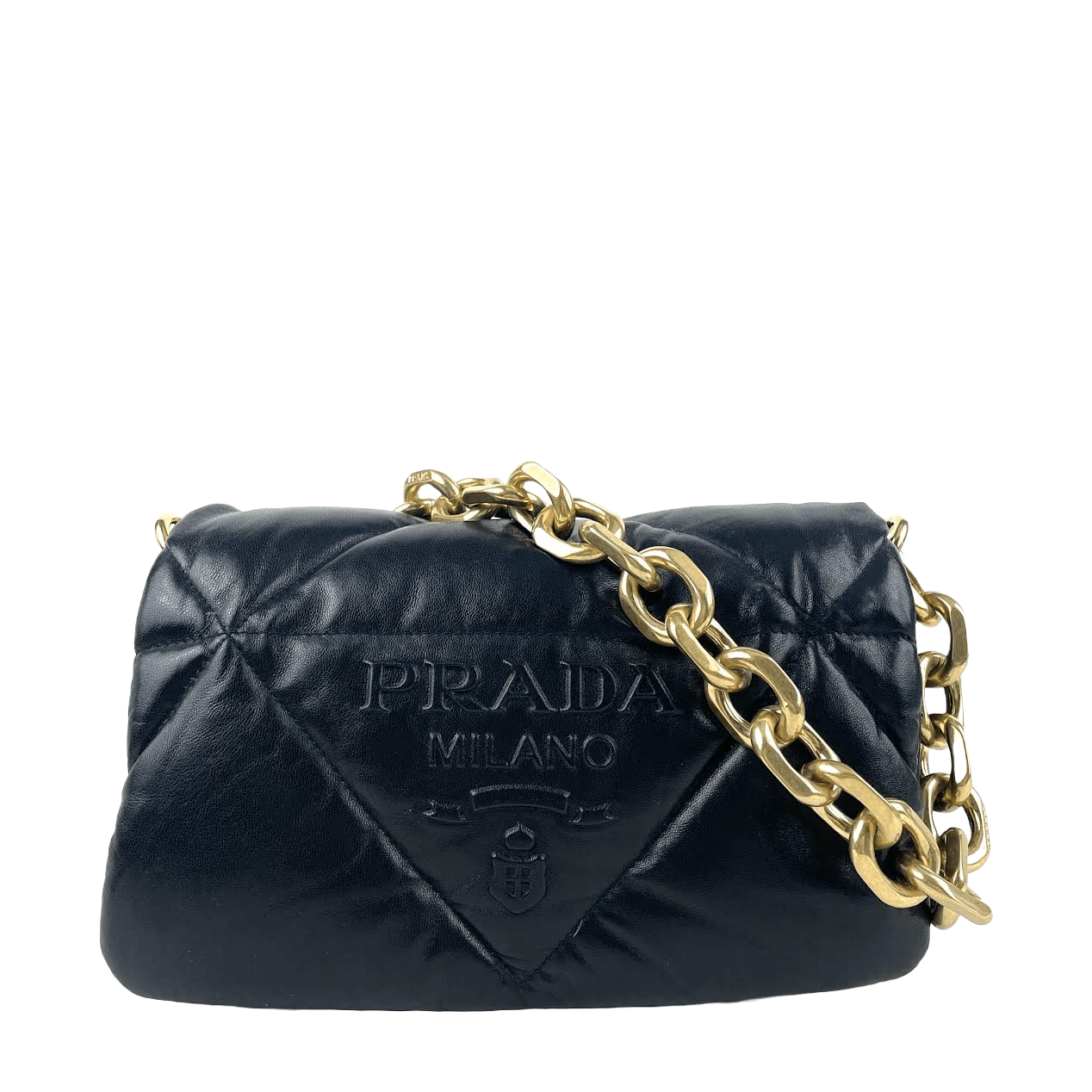 Prada - Re-Edition Padded Black Nappa Shoulder Bag