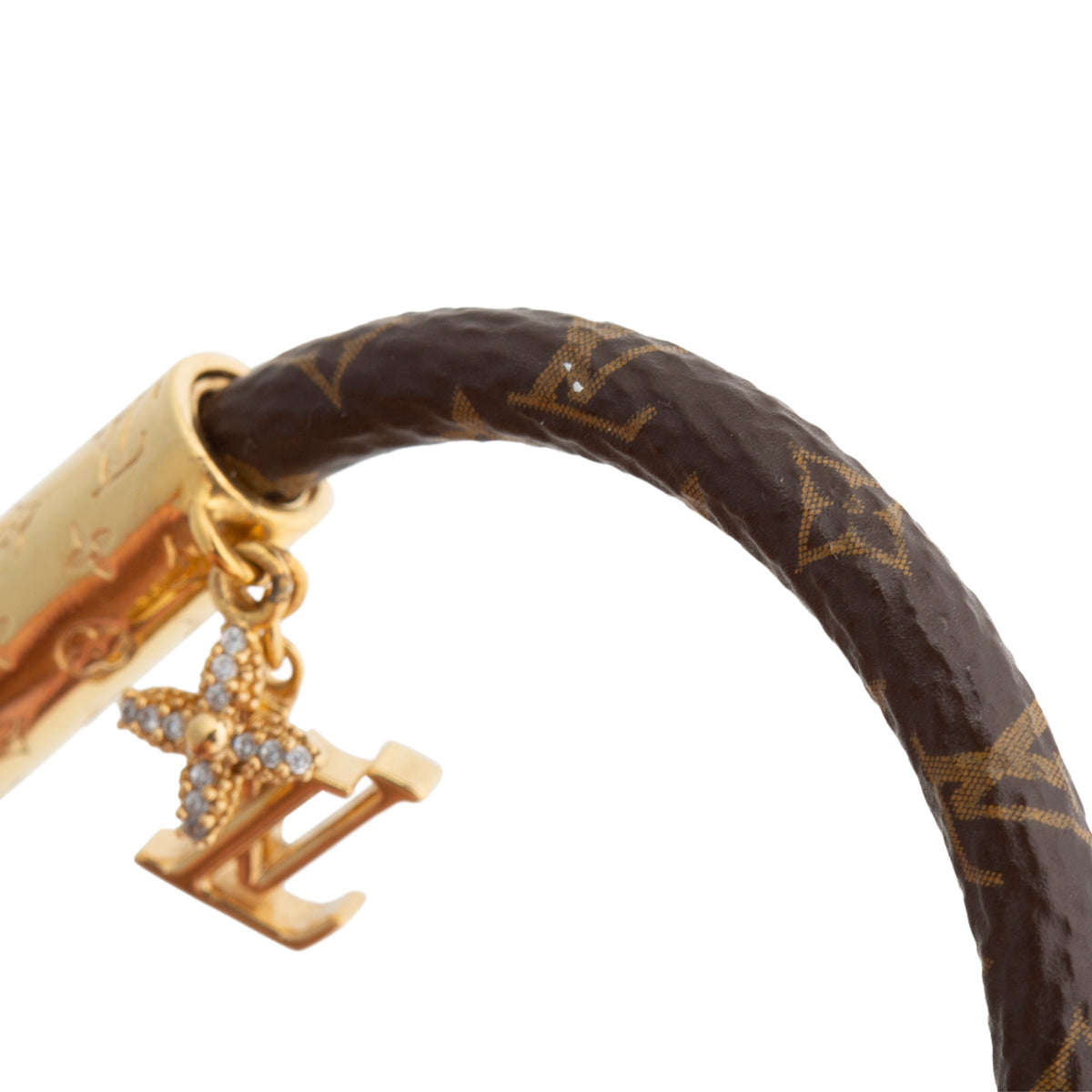 LOUIS VUITTON Push it Bracelet w/ Charm