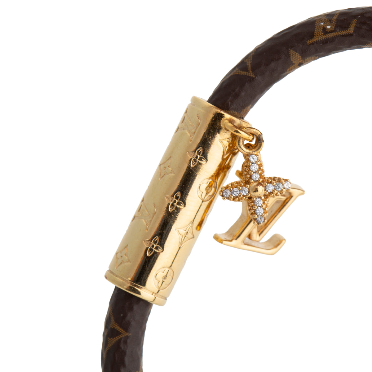 LOUIS VUITTON Push it Bracelet w/ Charm