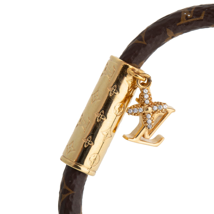 LOUIS VUITTON Push it Bracelet w/ Charm