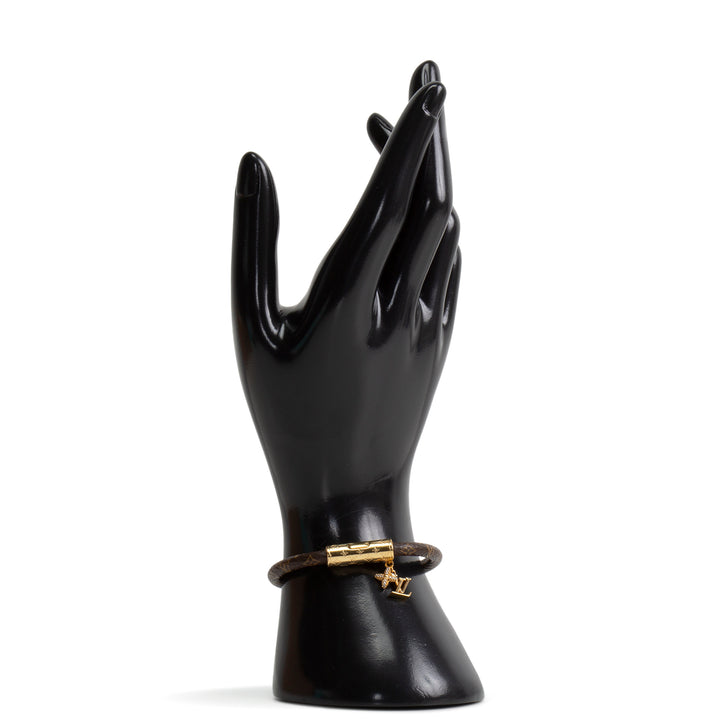 LOUIS VUITTON Push it Bracelet w/ Charm