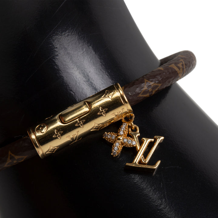 LOUIS VUITTON Push it Bracelet w/ Charm