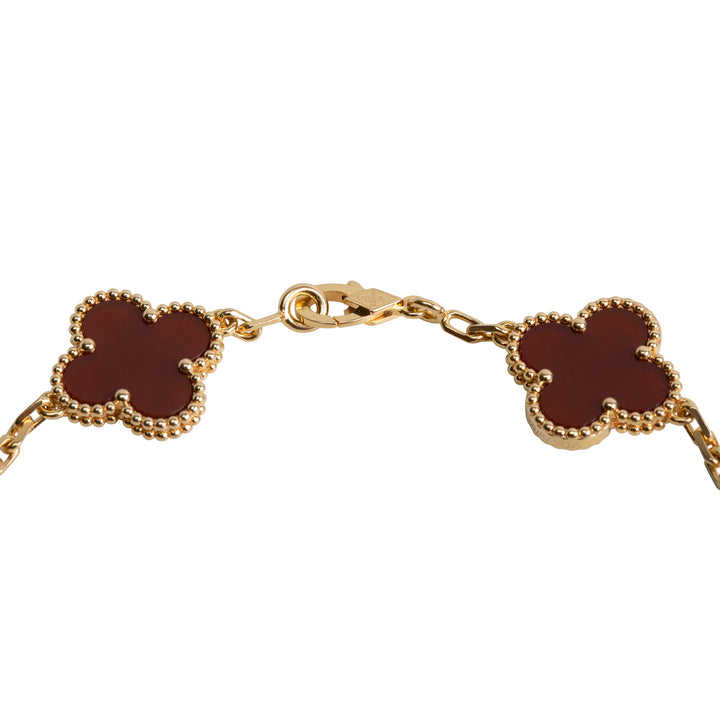 VAN CLEEF & ARPELS 5 Motif Alhambra Bracelet - Carnelian