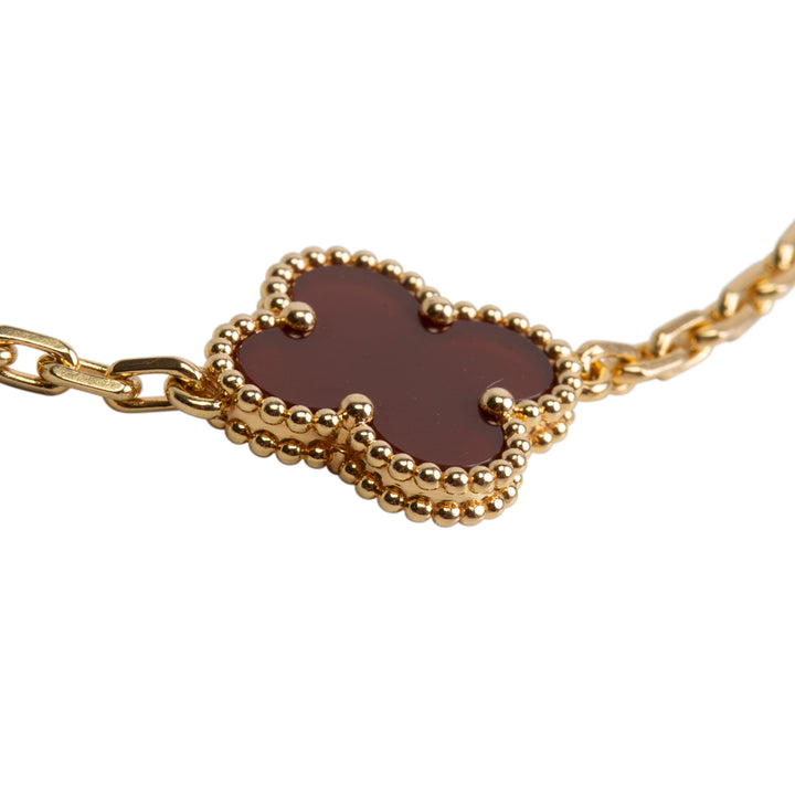 VAN CLEEF & ARPELS 5 Motif Alhambra Bracelet - Carnelian