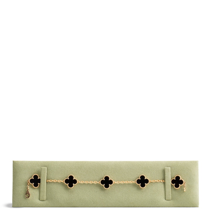 VAN CLEEF & ARPELS 5 Motif Alhambra Bracelet - Onyx