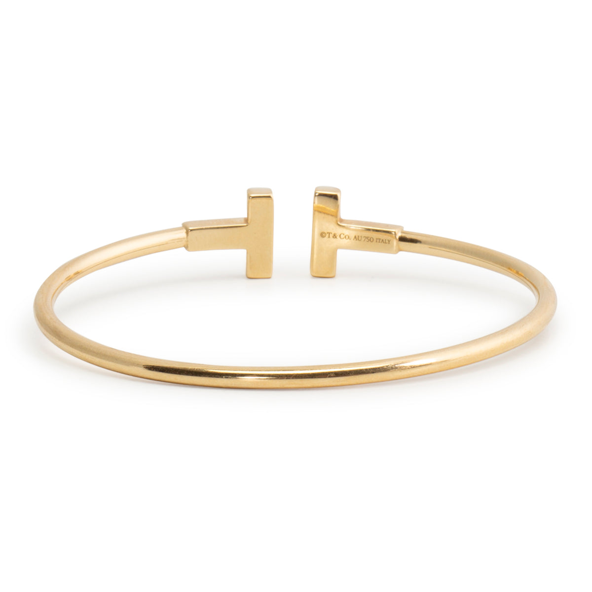TIFFANY &amp; CO. T Diamond Wire Bracelet