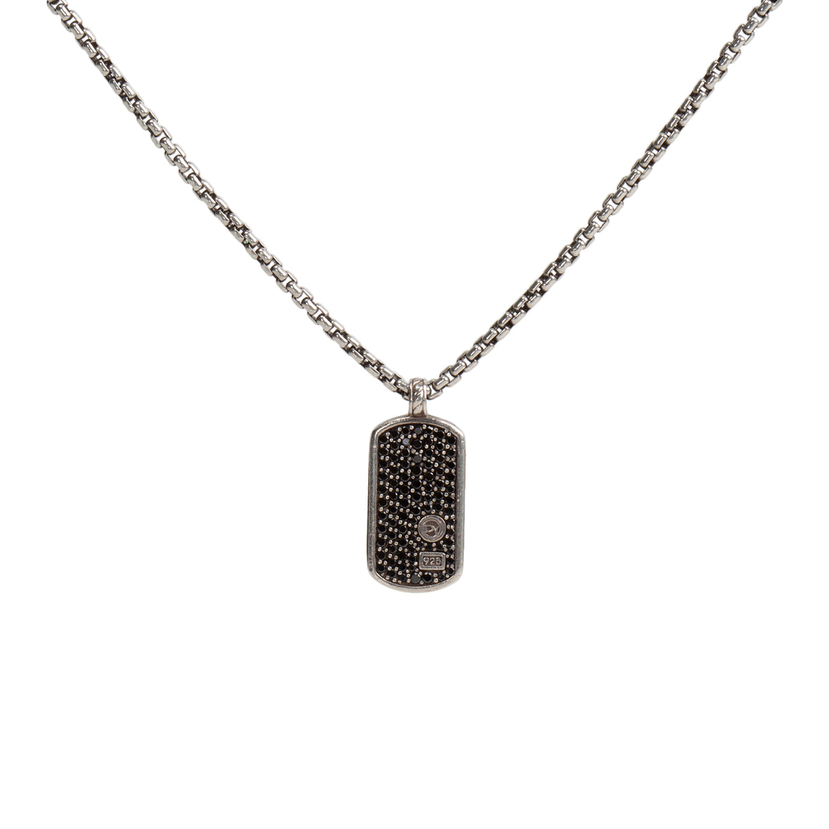 DAVID YURMAN Diamond Tag Pendant Necklace