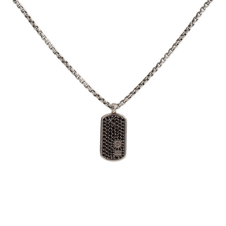 DAVID YURMAN Diamond Tag Pendant Necklace