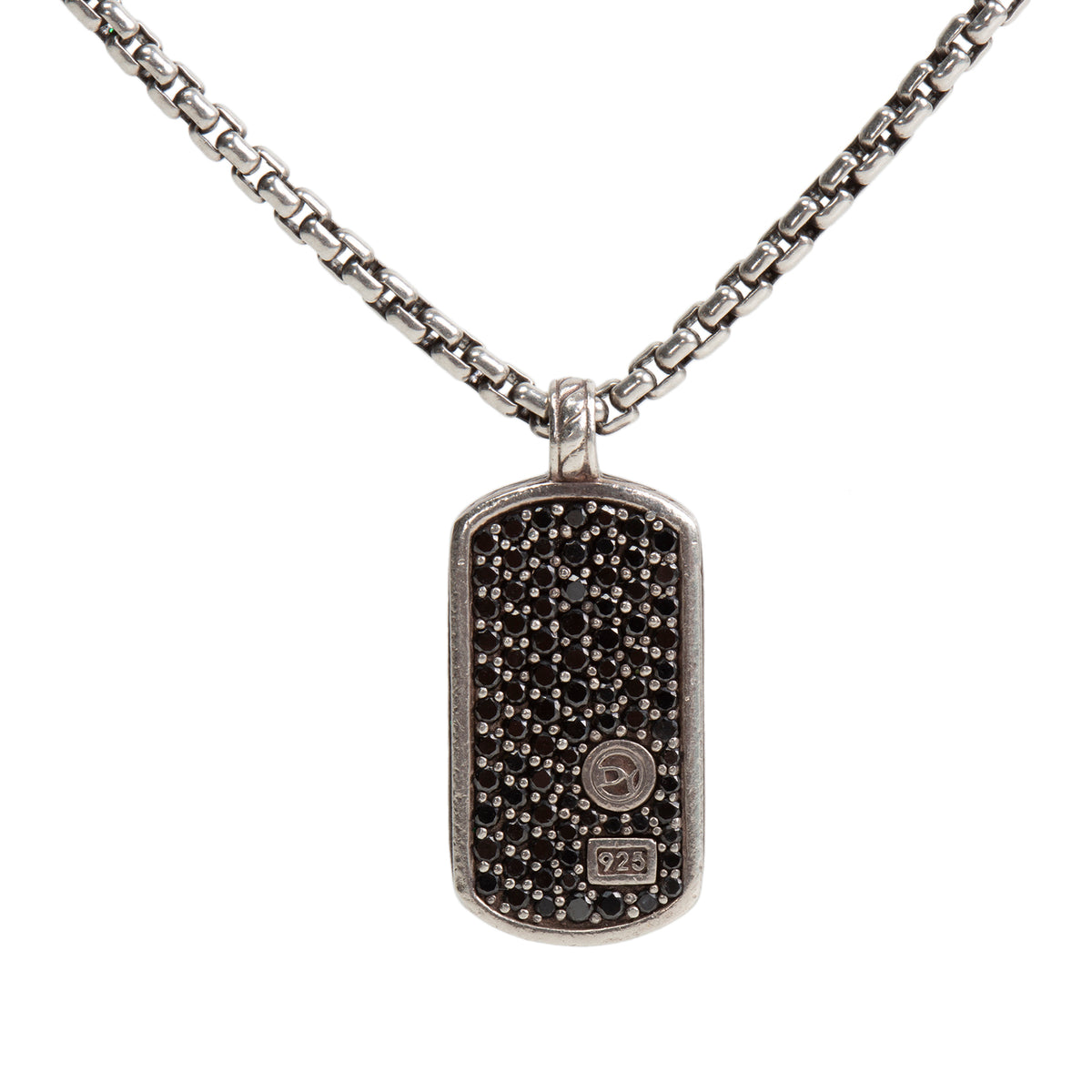 DAVID YURMAN Diamond Tag Pendant Necklace