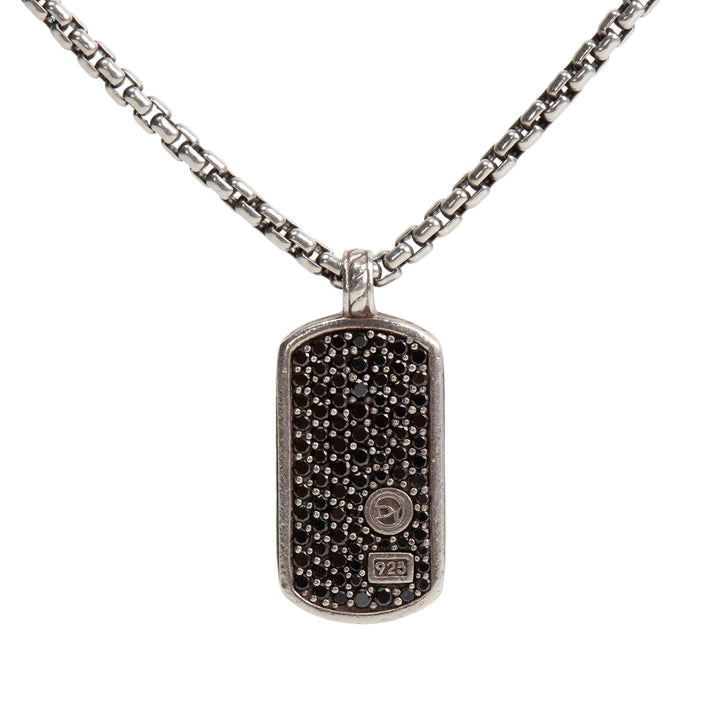 DAVID YURMAN Diamond Tag Pendant Necklace