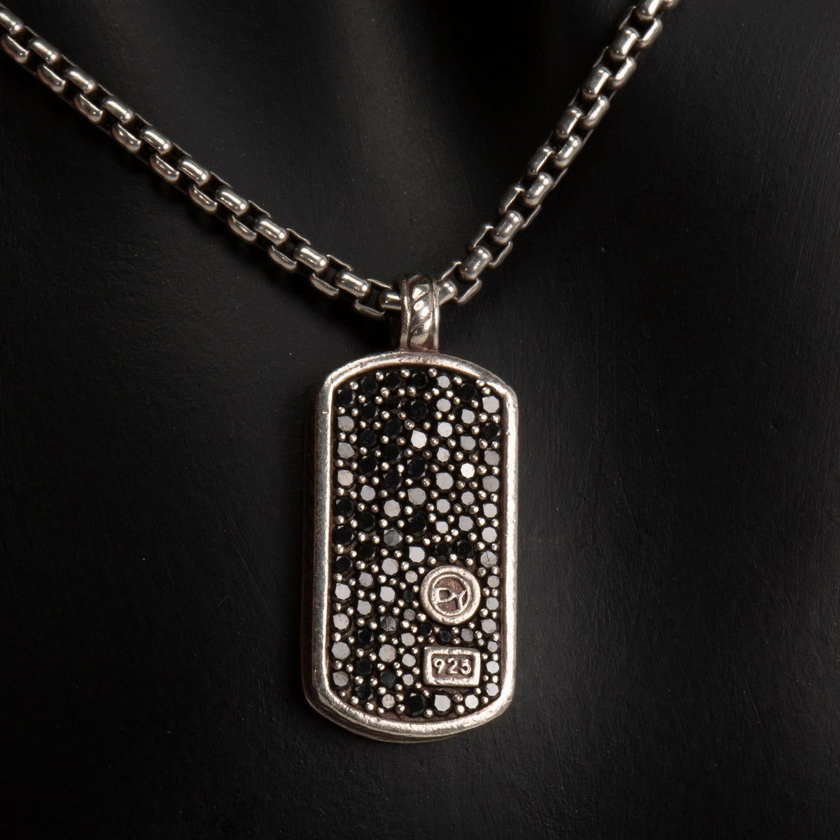 DAVID YURMAN Diamond Tag Pendant Necklace