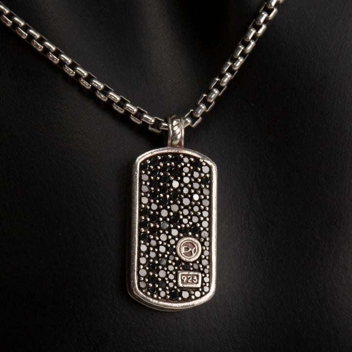 DAVID YURMAN Diamond Tag Pendant Necklace