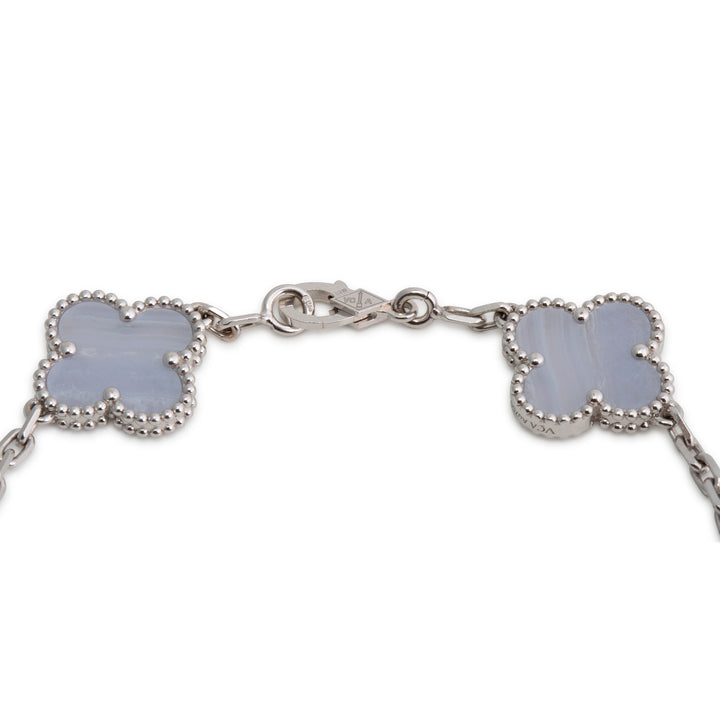 VAN CLEEF & ARPELS 5 Motif Vintage Alhambra Bracelet - Chalcedony