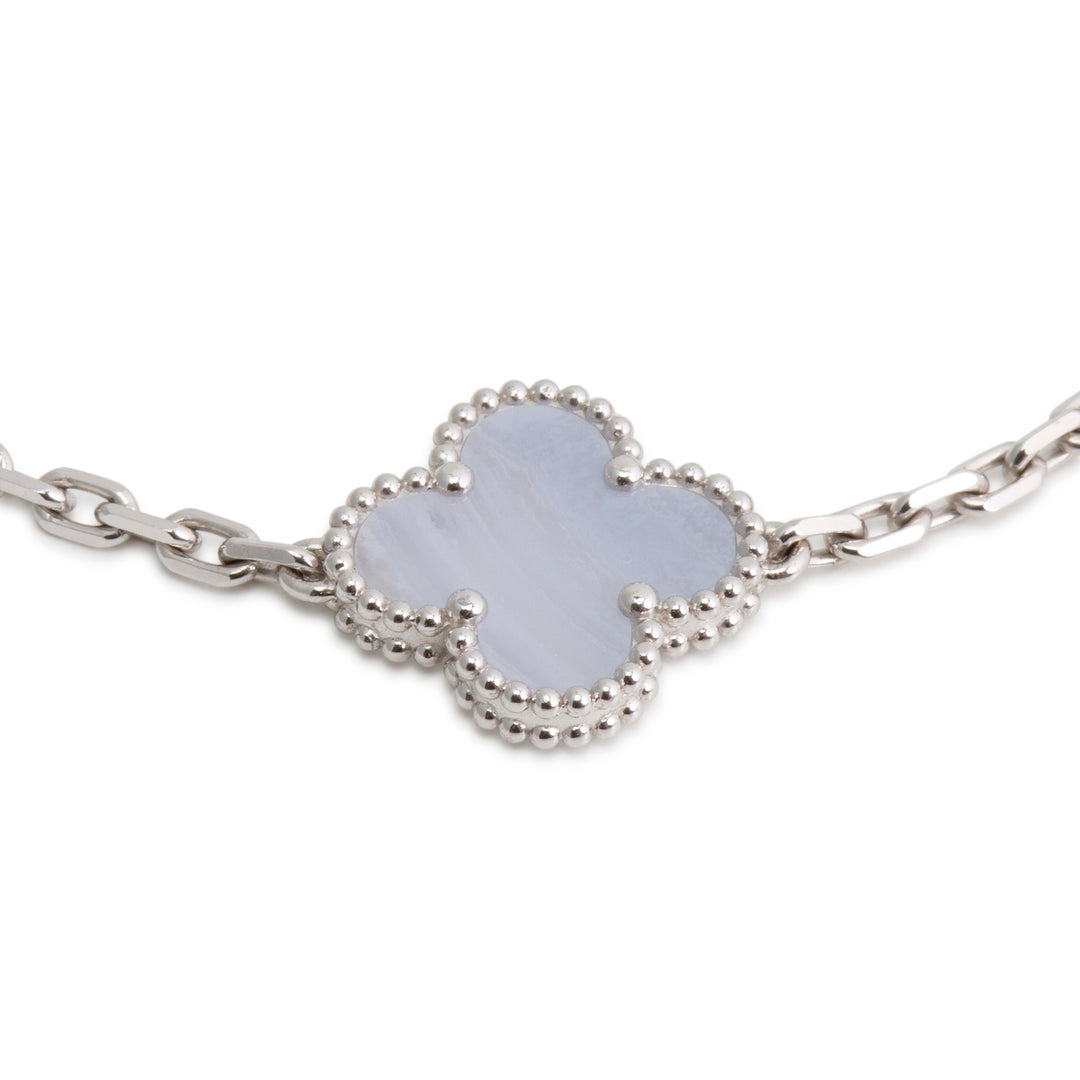 VAN CLEEF & ARPELS 5 Motif Vintage Alhambra Bracelet - Chalcedony