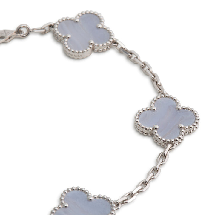 VAN CLEEF & ARPELS 5 Motif Vintage Alhambra Bracelet - Chalcedony