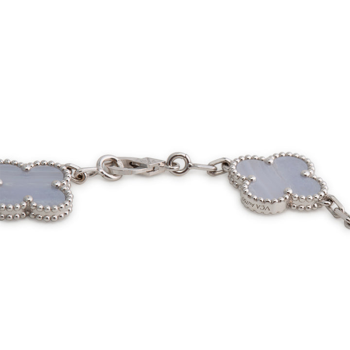 VAN CLEEF & ARPELS 5 Motif Vintage Alhambra Bracelet - Chalcedony