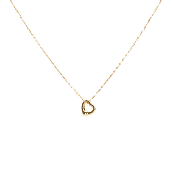 TIFFANY & CO. Elsa Peretti Open Heart Necklace - 7mm