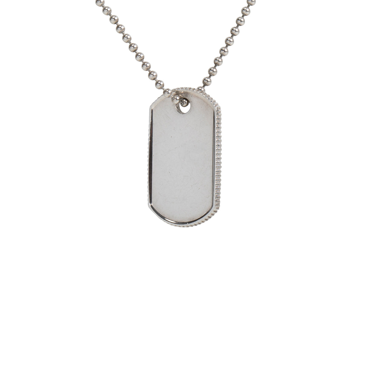 TIFFANY &amp; CO. Vintage Coin Edge Dog Tag Necklace