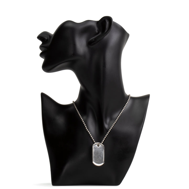 TIFFANY &amp; CO. Vintage Coin Edge Dog Tag Necklace