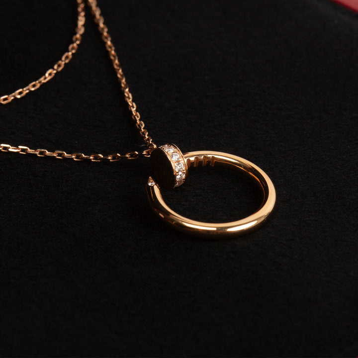 CARTIER Diamond Juste Un Clou Pendant Necklace