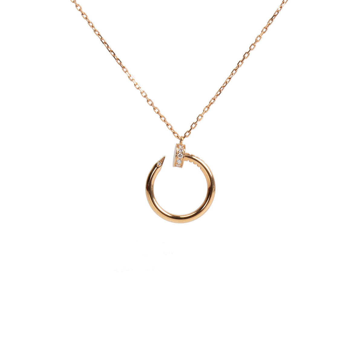 CARTIER Diamond Juste Un Clou Pendant Necklace