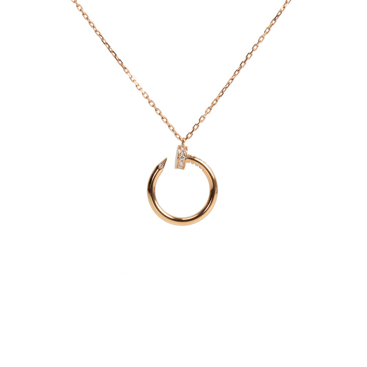 CARTIER Diamond Juste Un Clou Pendant Necklace