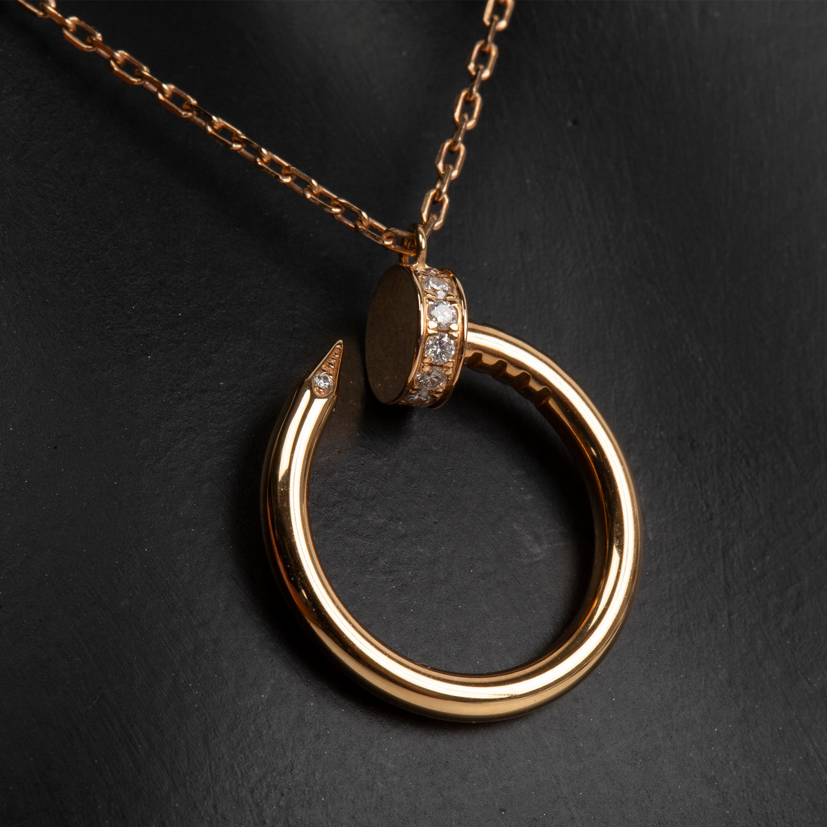 CARTIER Diamond Juste Un Clou Pendant Necklace