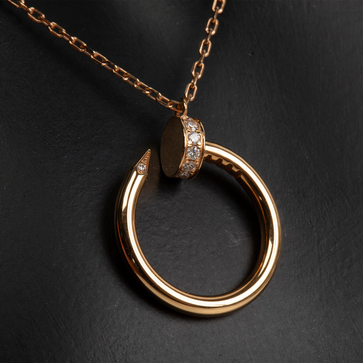 CARTIER Diamond Juste Un Clou Pendant Necklace