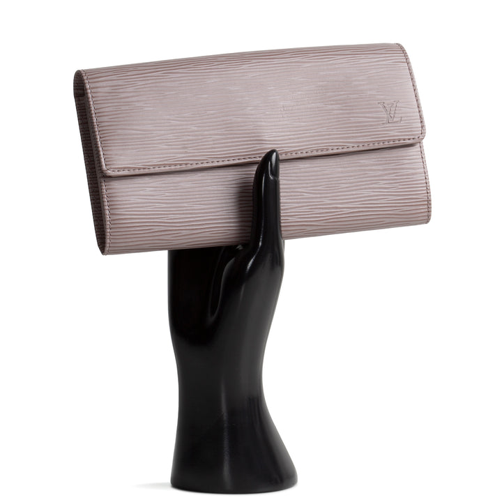 LOUIS VUITTON Vintage Epi Sarah Wallet - Lilac OUTLET FINAL SALE