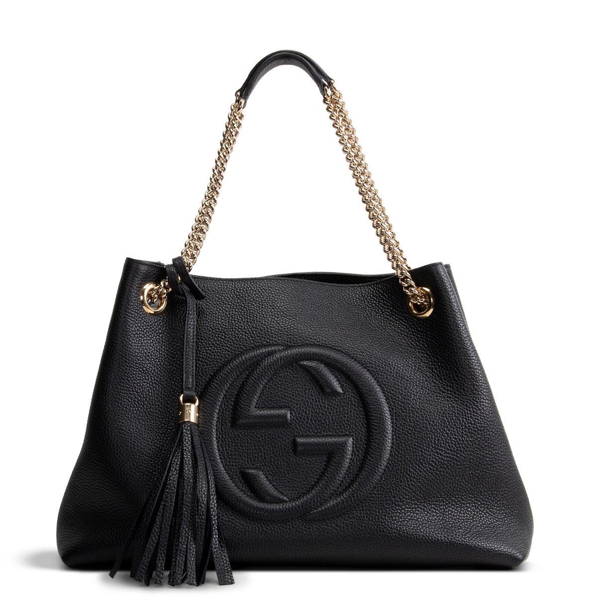 GUCCI Soho Chain Tote - Black