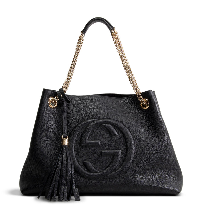 GUCCI Soho Chain Tote - Black
