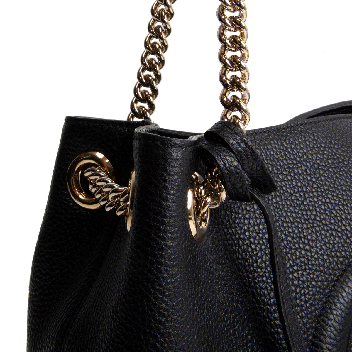 GUCCI Soho Chain Tote - Black