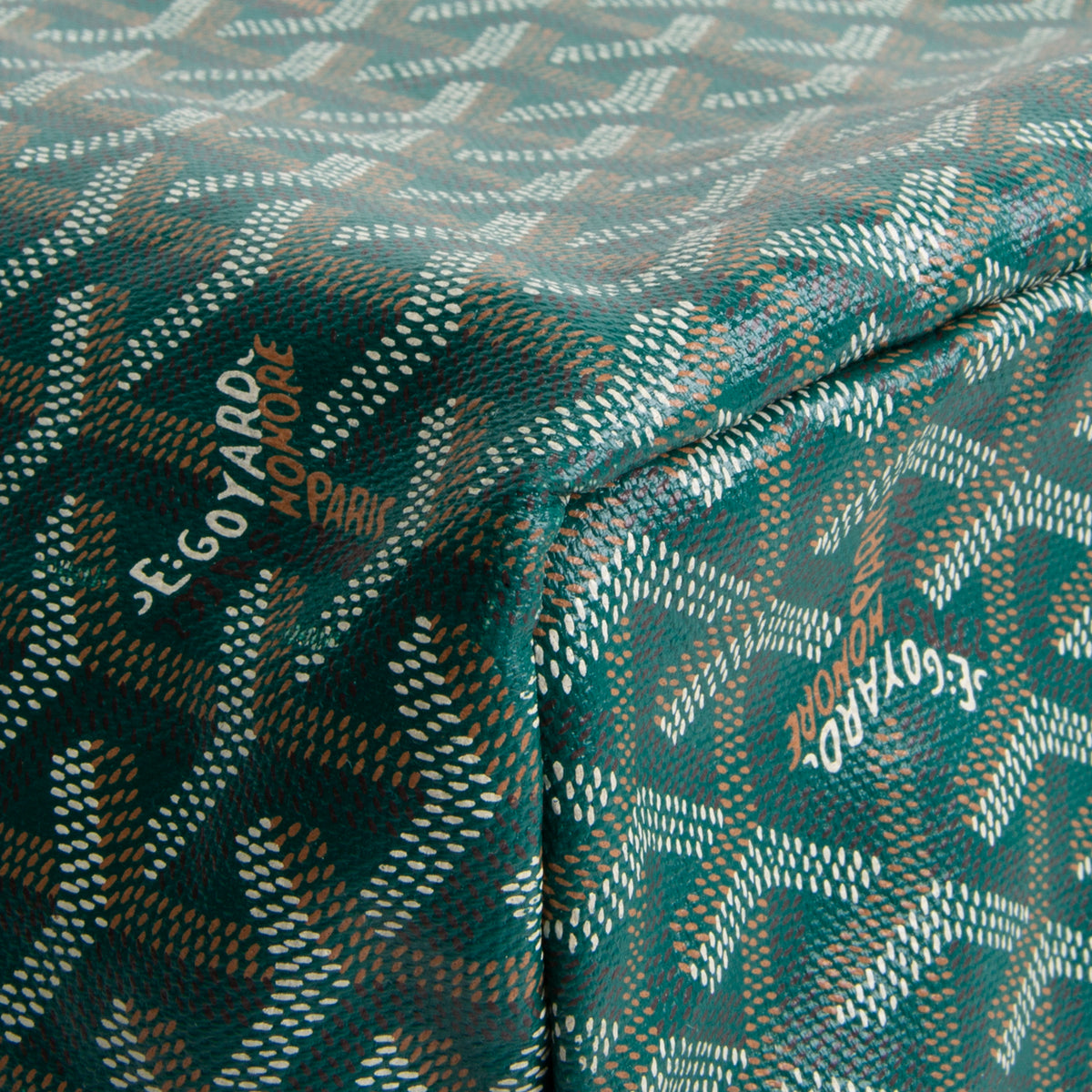 GOYARD Saint Louis Goyardine Tote - Green