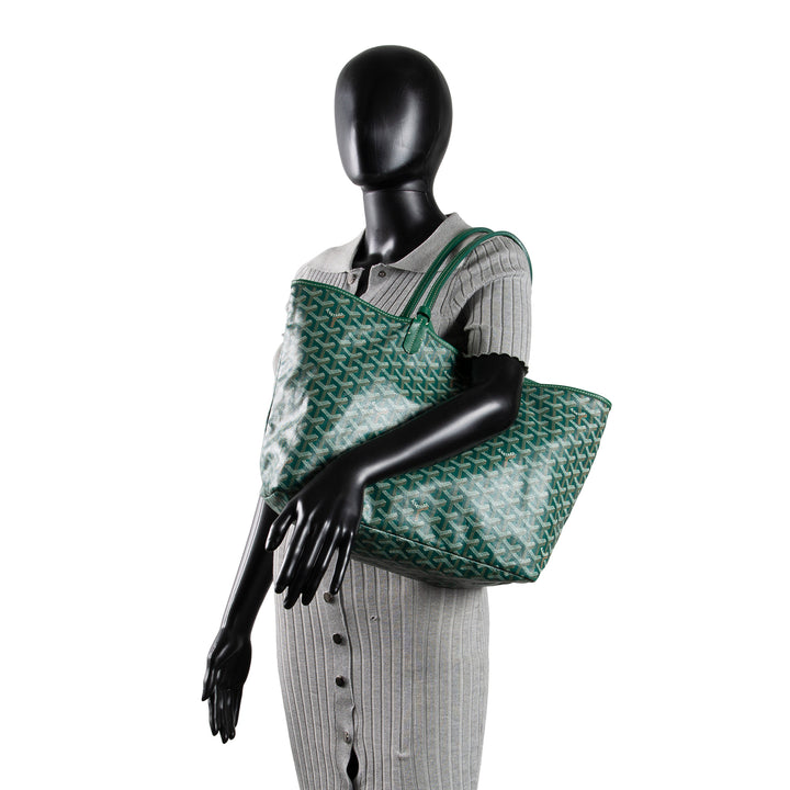 GOYARD Saint Louis Goyardine Tote - Green