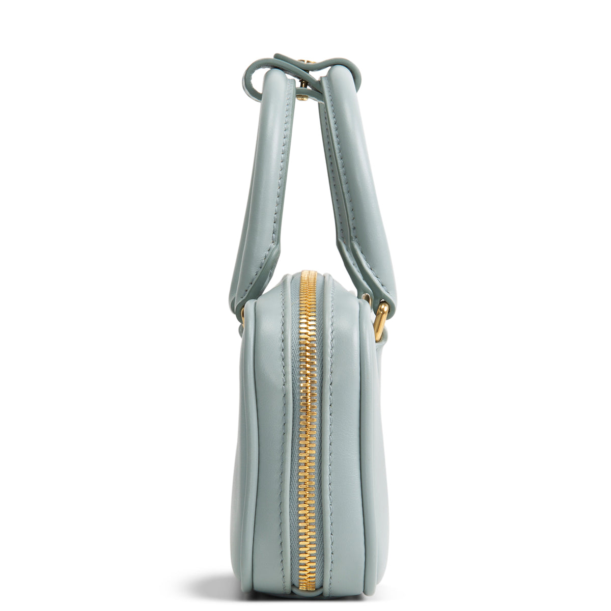 MIU MIU Calfskin Regular Arcadie Top Handle - Aqua
