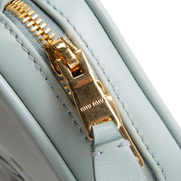 MIU MIU Calfskin Regular Arcadie Top Handle - Aqua