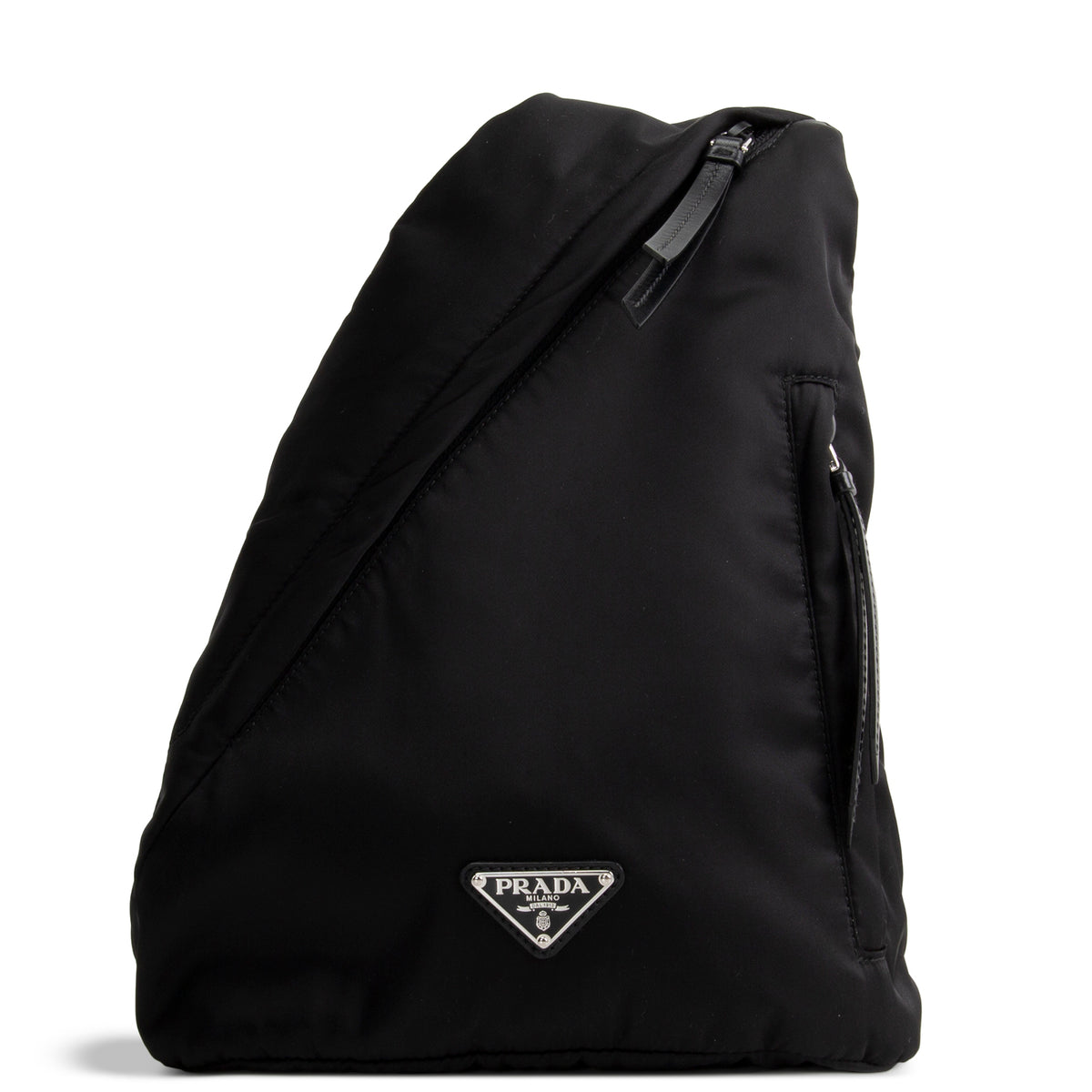 PRADA Padded Nylon Sling Bag - Black