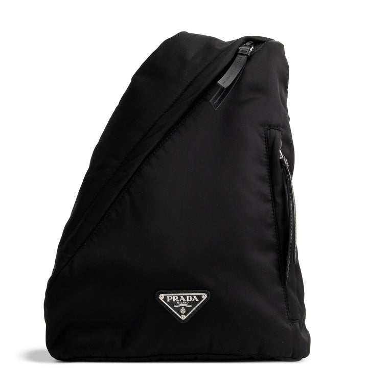 PRADA Padded Nylon Sling Bag - Black