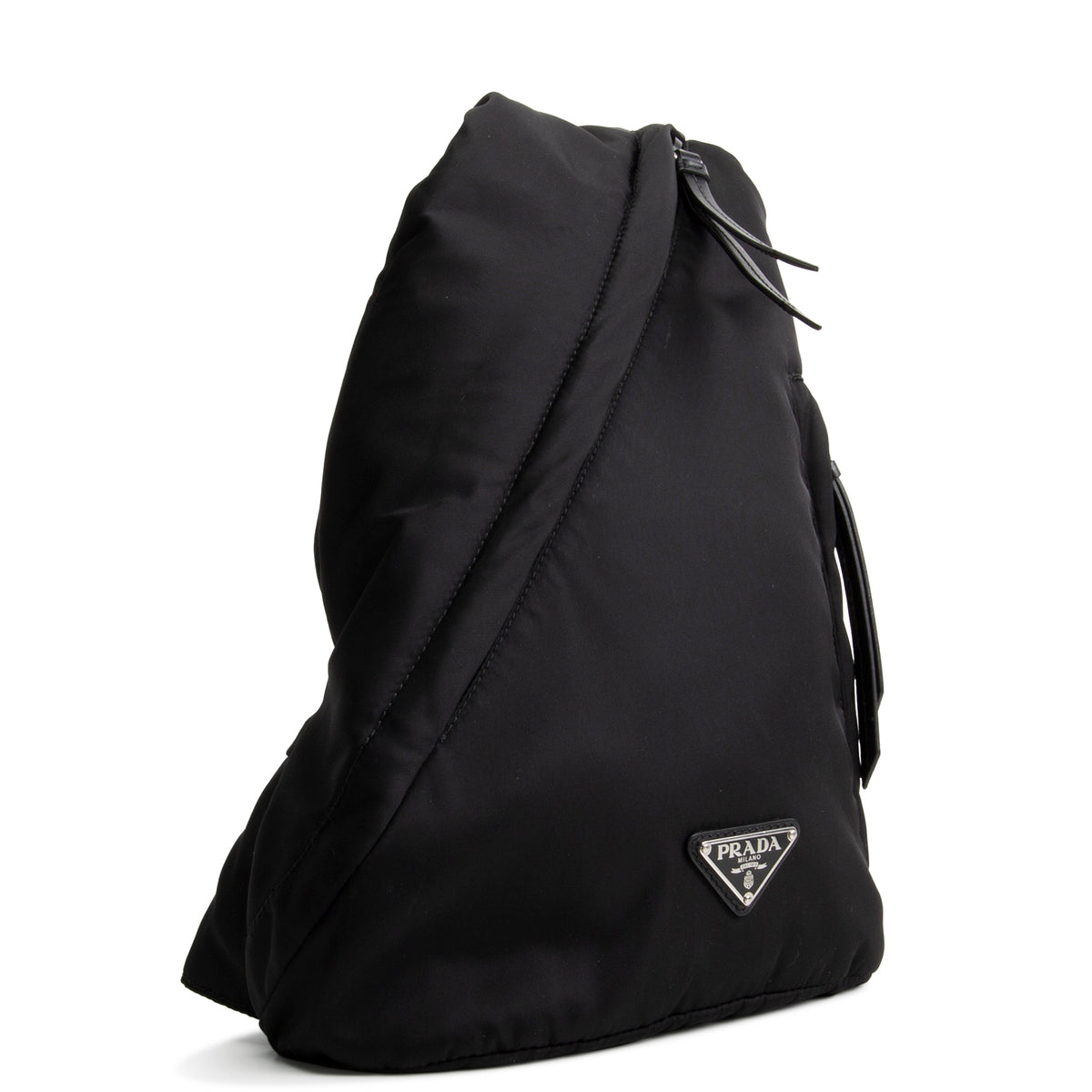 PRADA Padded Nylon Sling Bag - Black
