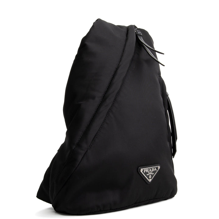 PRADA Padded Nylon Sling Bag - Black