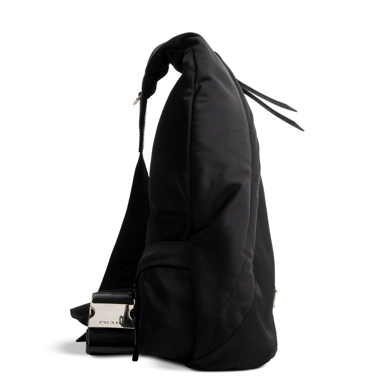 PRADA Padded Nylon Sling Bag - Black