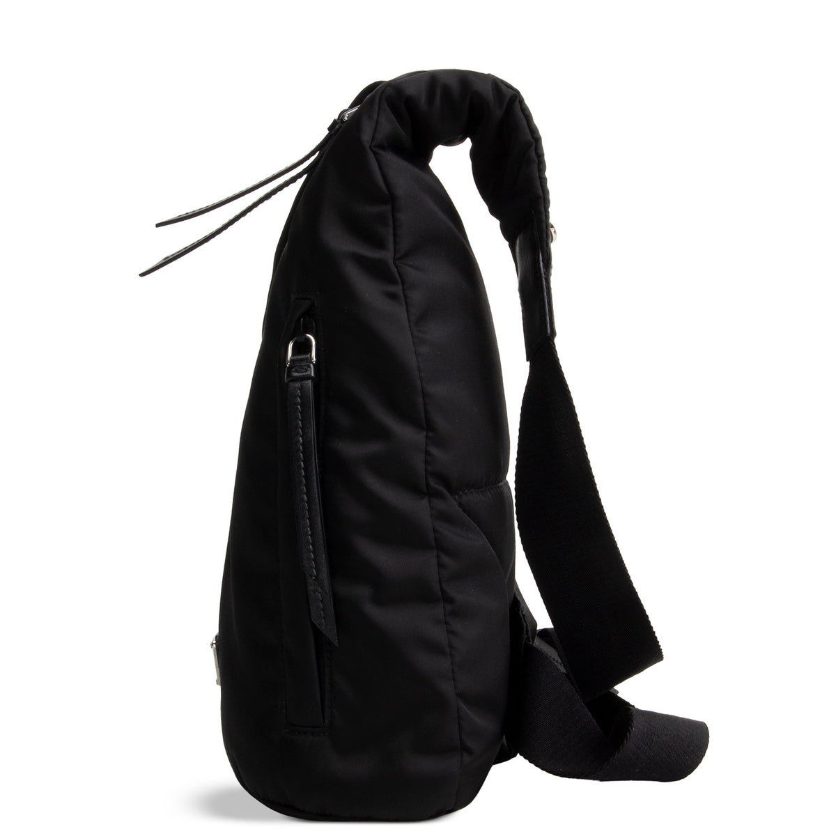 PRADA Padded Nylon Sling Bag - Black