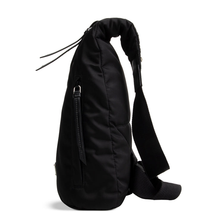 PRADA Padded Nylon Sling Bag - Black