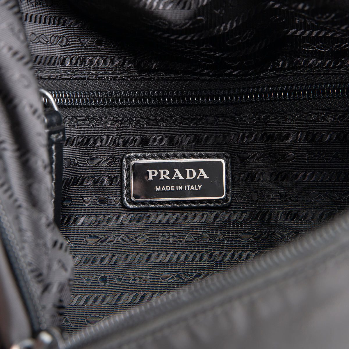 PRADA Padded Nylon Sling Bag - Black
