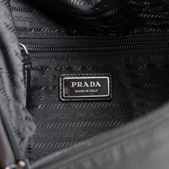 PRADA Padded Nylon Sling Bag - Black