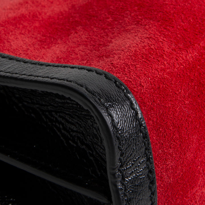 GUCCI Suede Ophidia Chain Clutch
